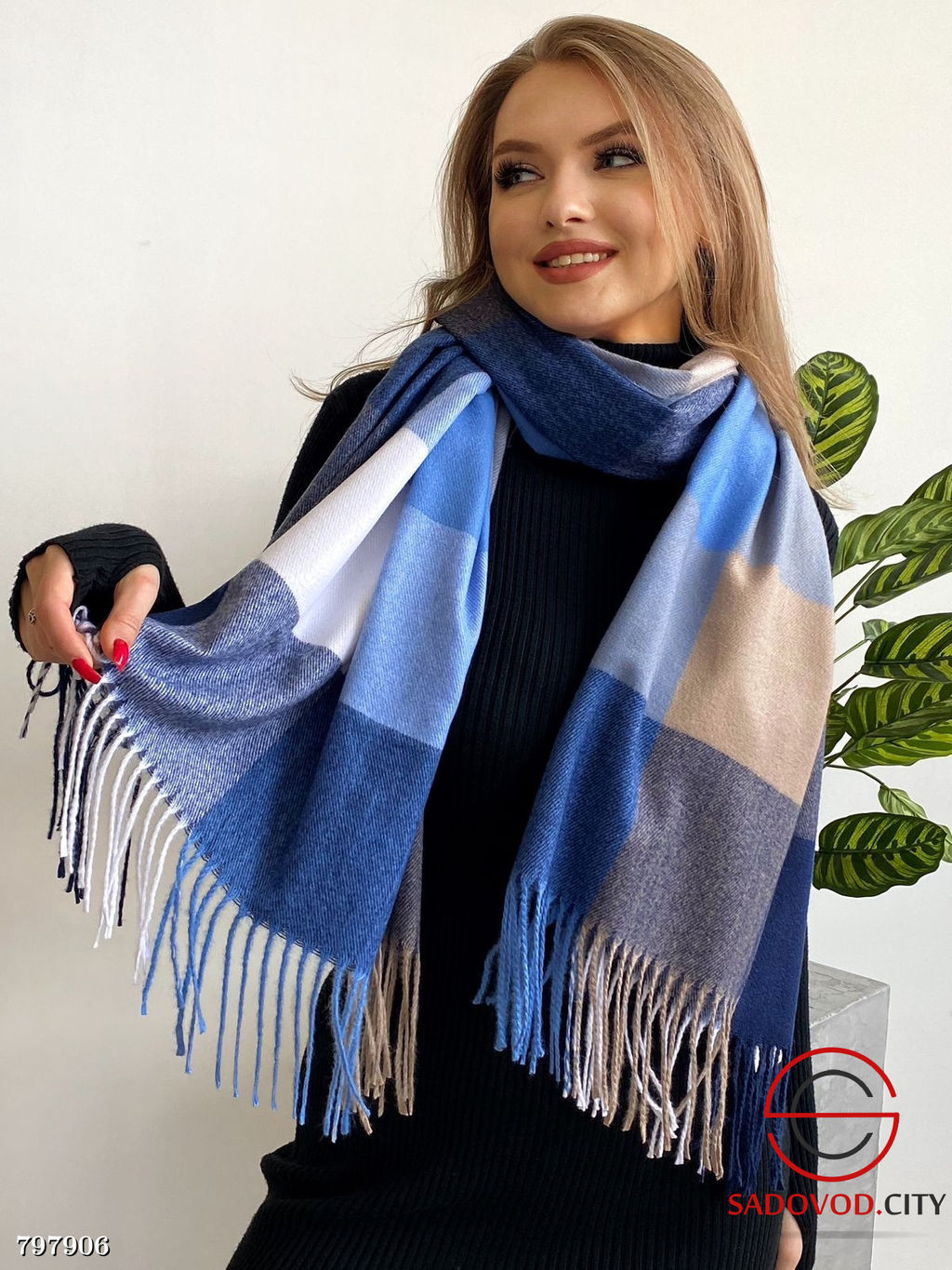 Теплые зимние палантины из 100% Cashmere