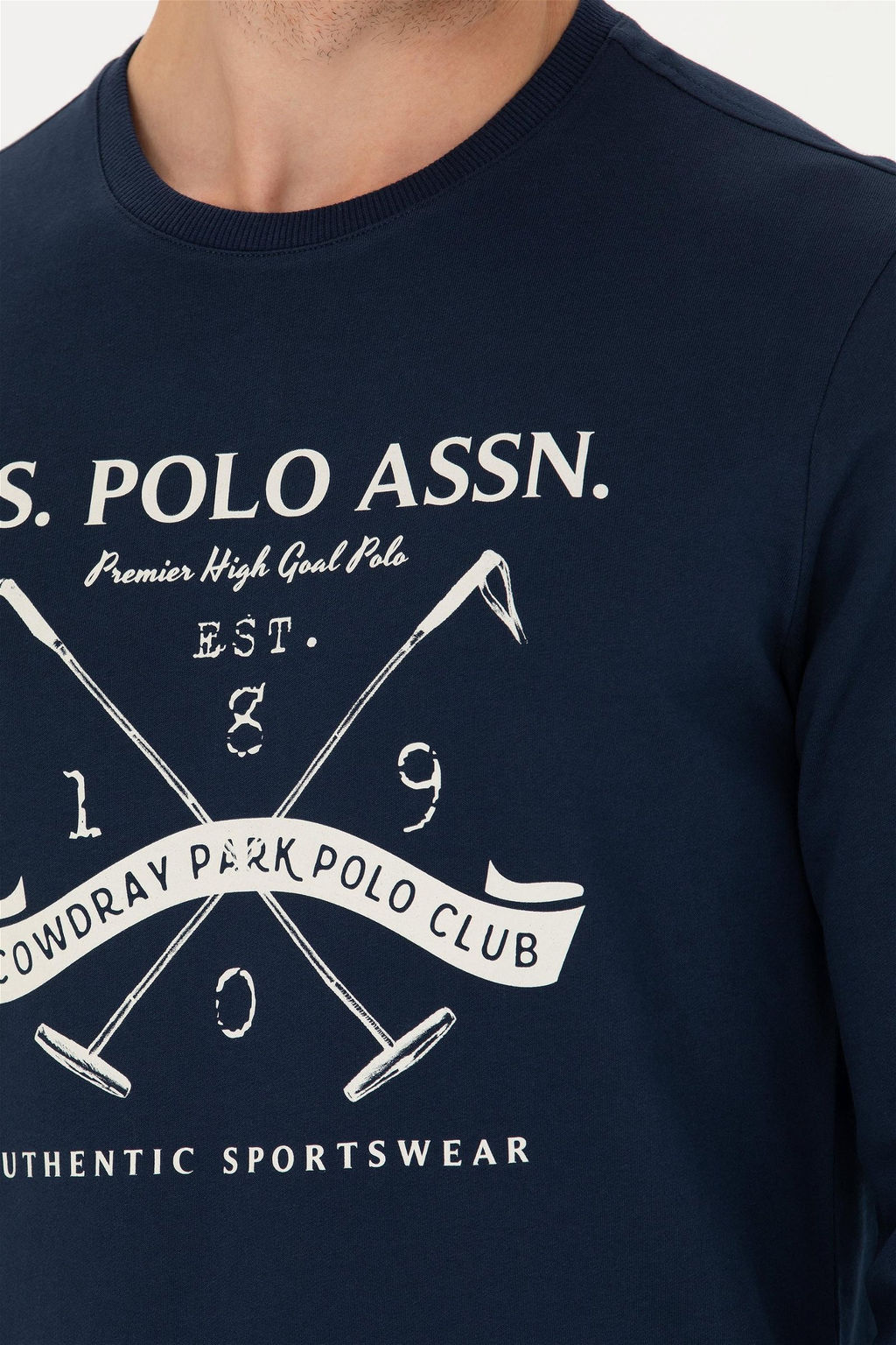 U. S. Polo Assn / Мужской темно-синий свитшот - U.s. polo assn фото 14