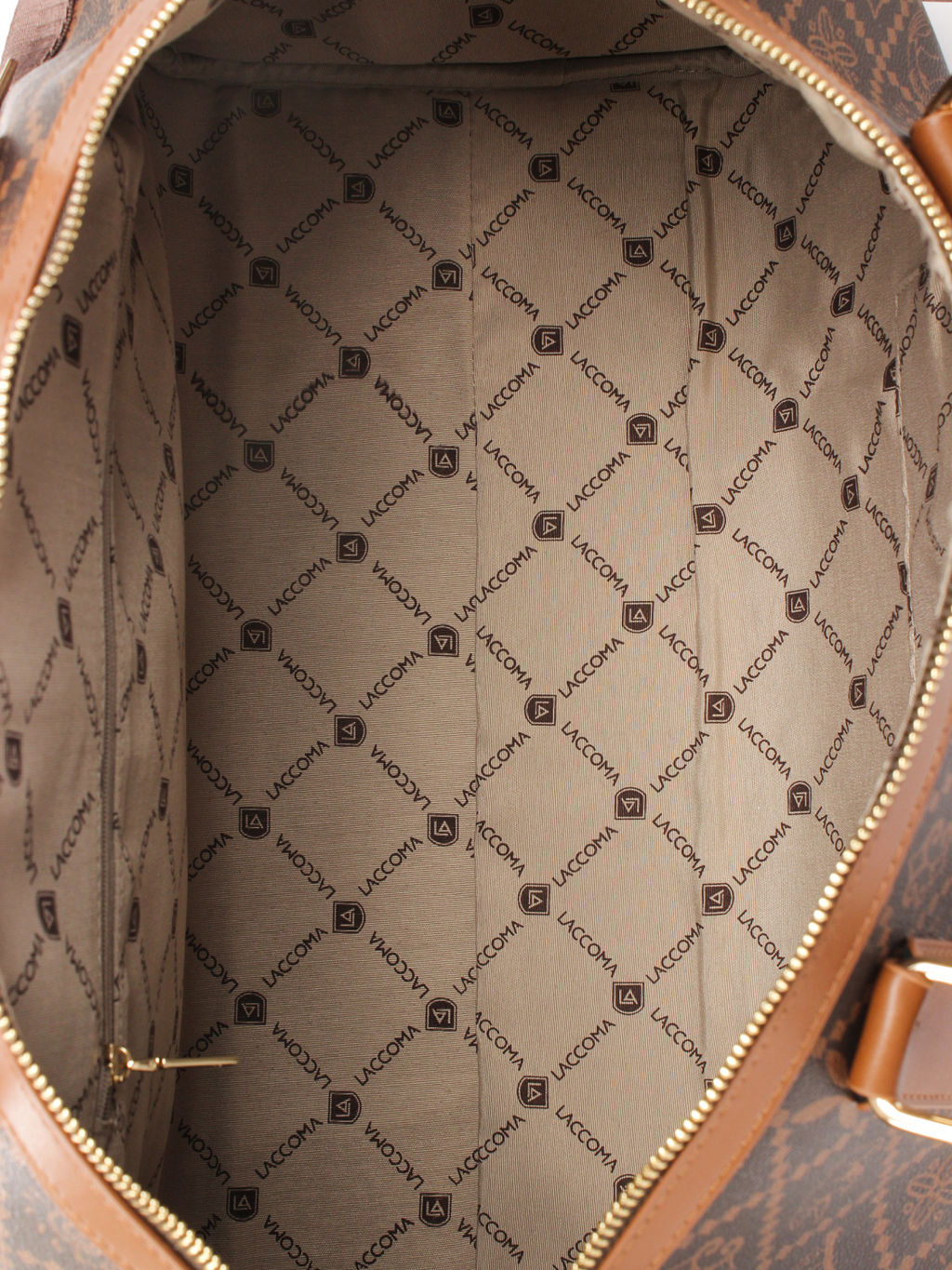 LACCOMA сумка АС89008-Россия-шоколад эко кожа хлопок