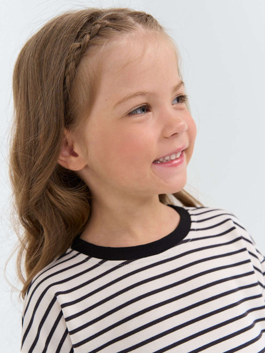 Лонгслив оверсайз Полоска Уголь - Bungly фото 3