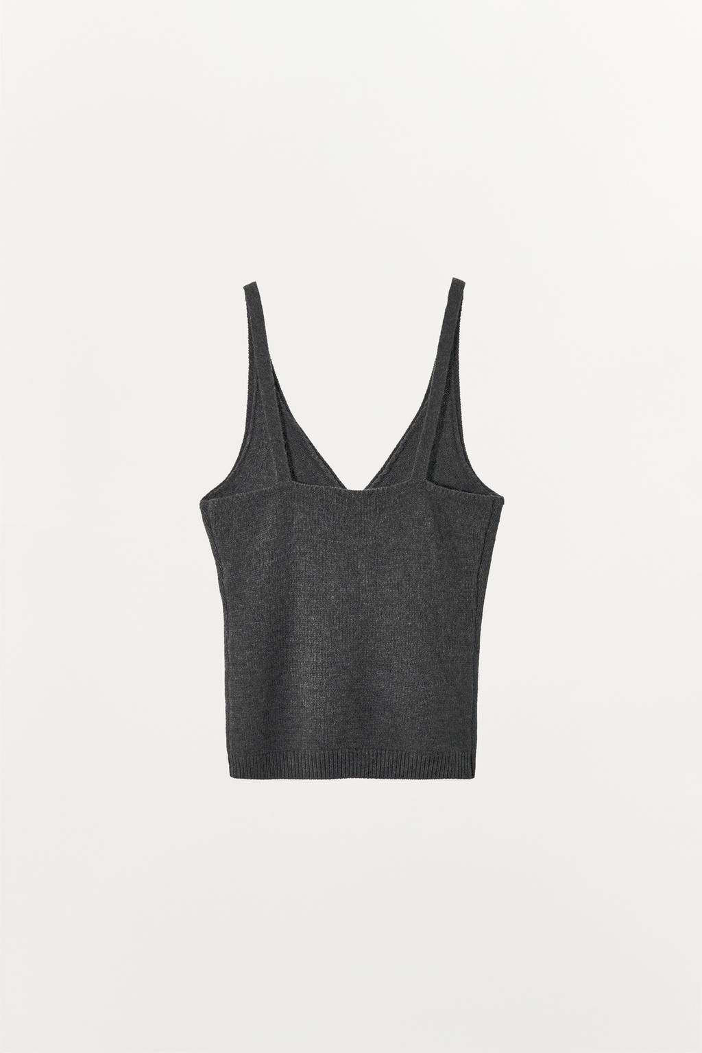 KNITTED TOP WITH RHINESTONES AND BEADS - Zara фото 5