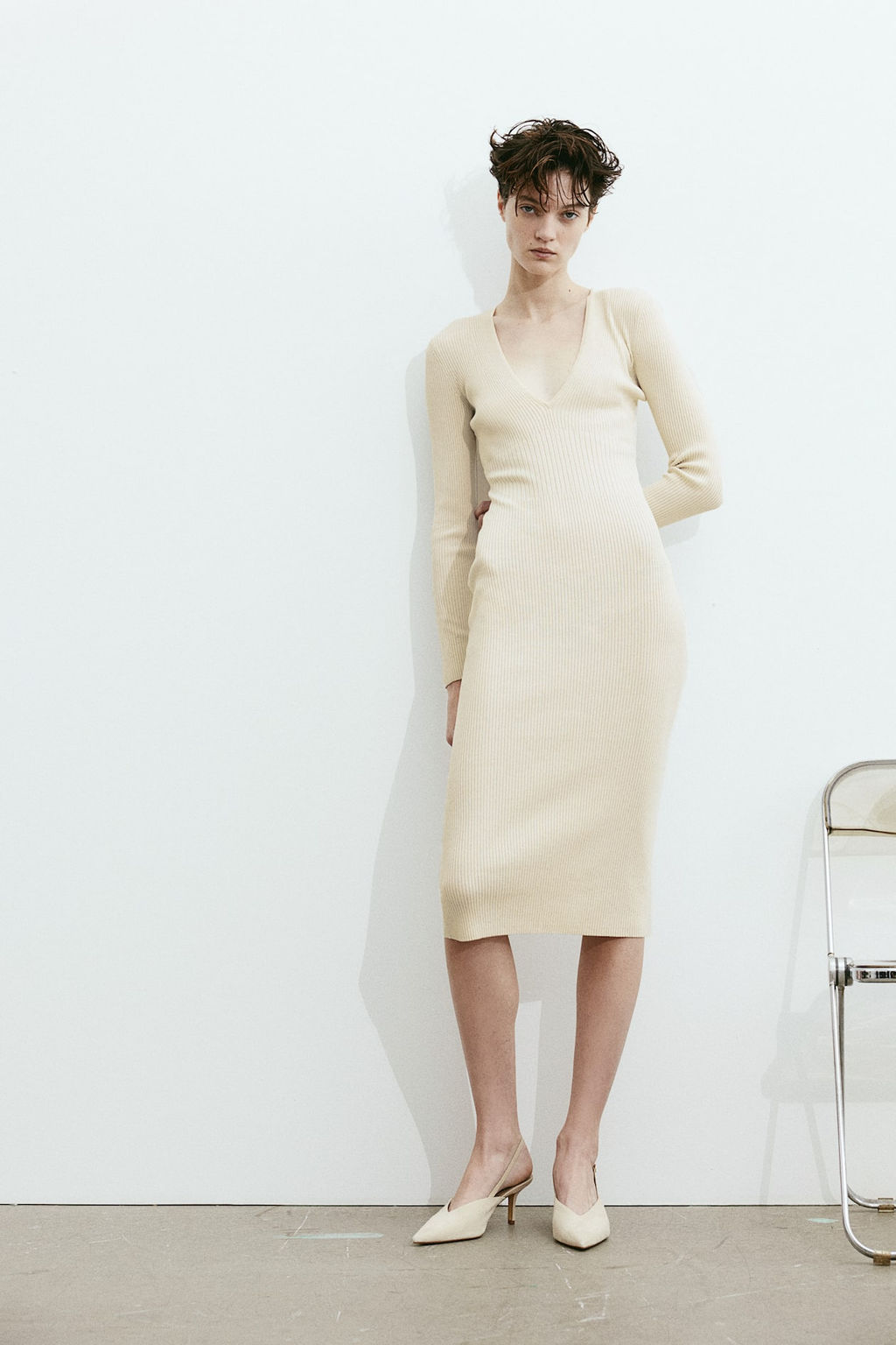 Vestido ajustado en punto de canale