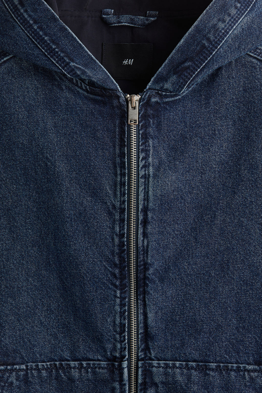 Chaqueta denim con capucha Loose Fit - H&m фото 3