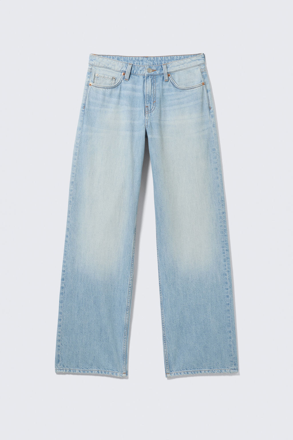 Vaqueros de tiro bajo y pernera ancha Ample - H&m фото 3