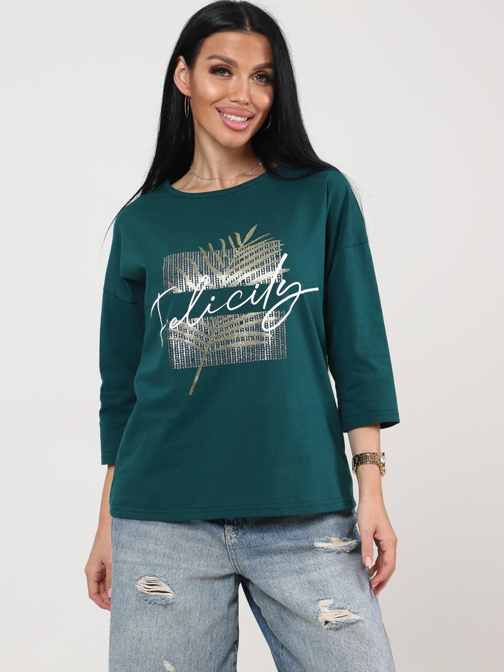 IV-CAPRIZ Хоста - футболка изумрудный