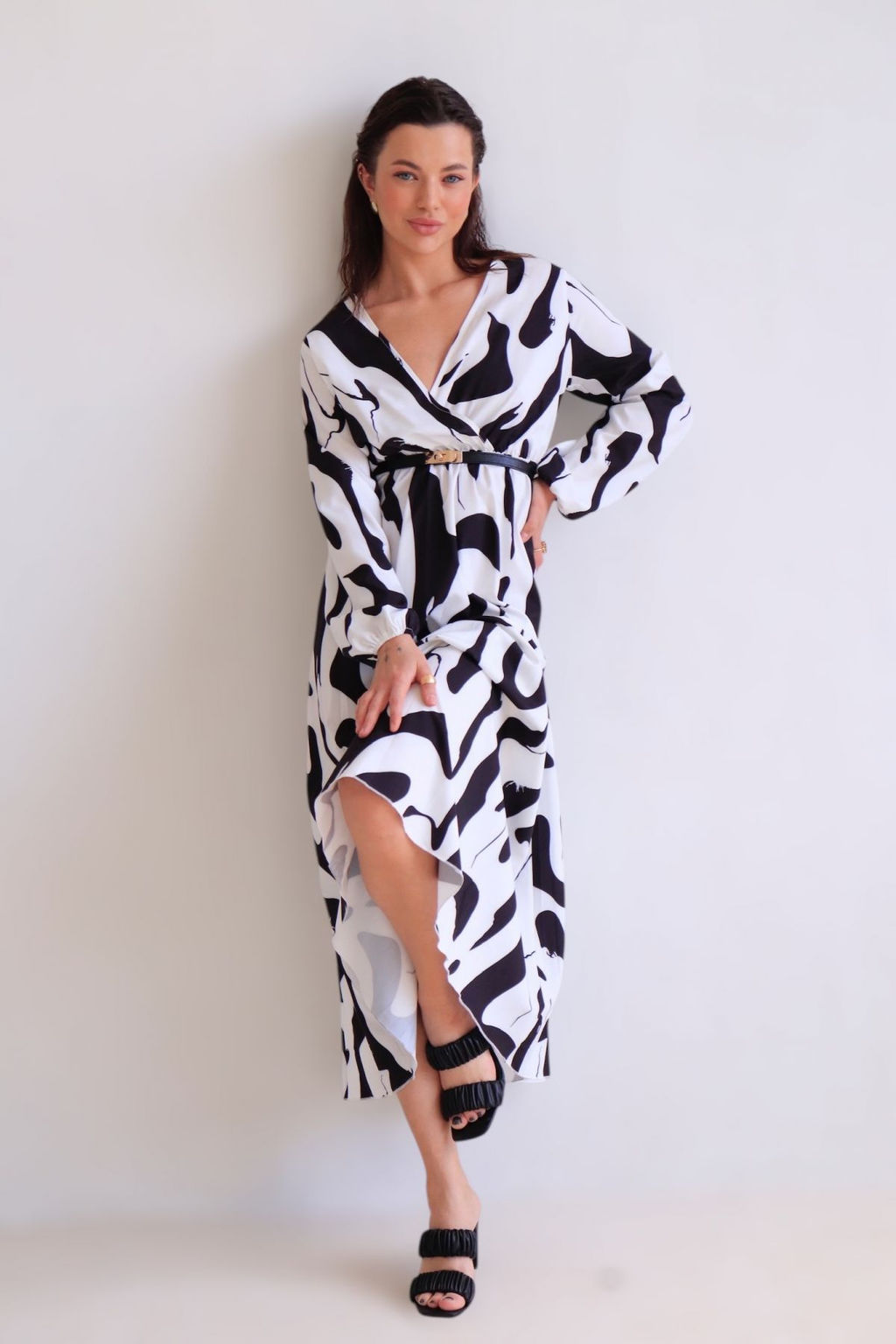 Martichelli Платье чёрно-белое  фото 7