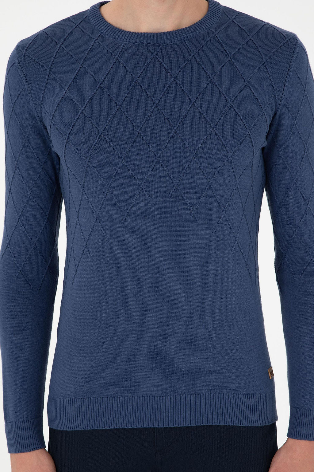 Мужской свитер цвета индиго - U.s. polo assn фото 6