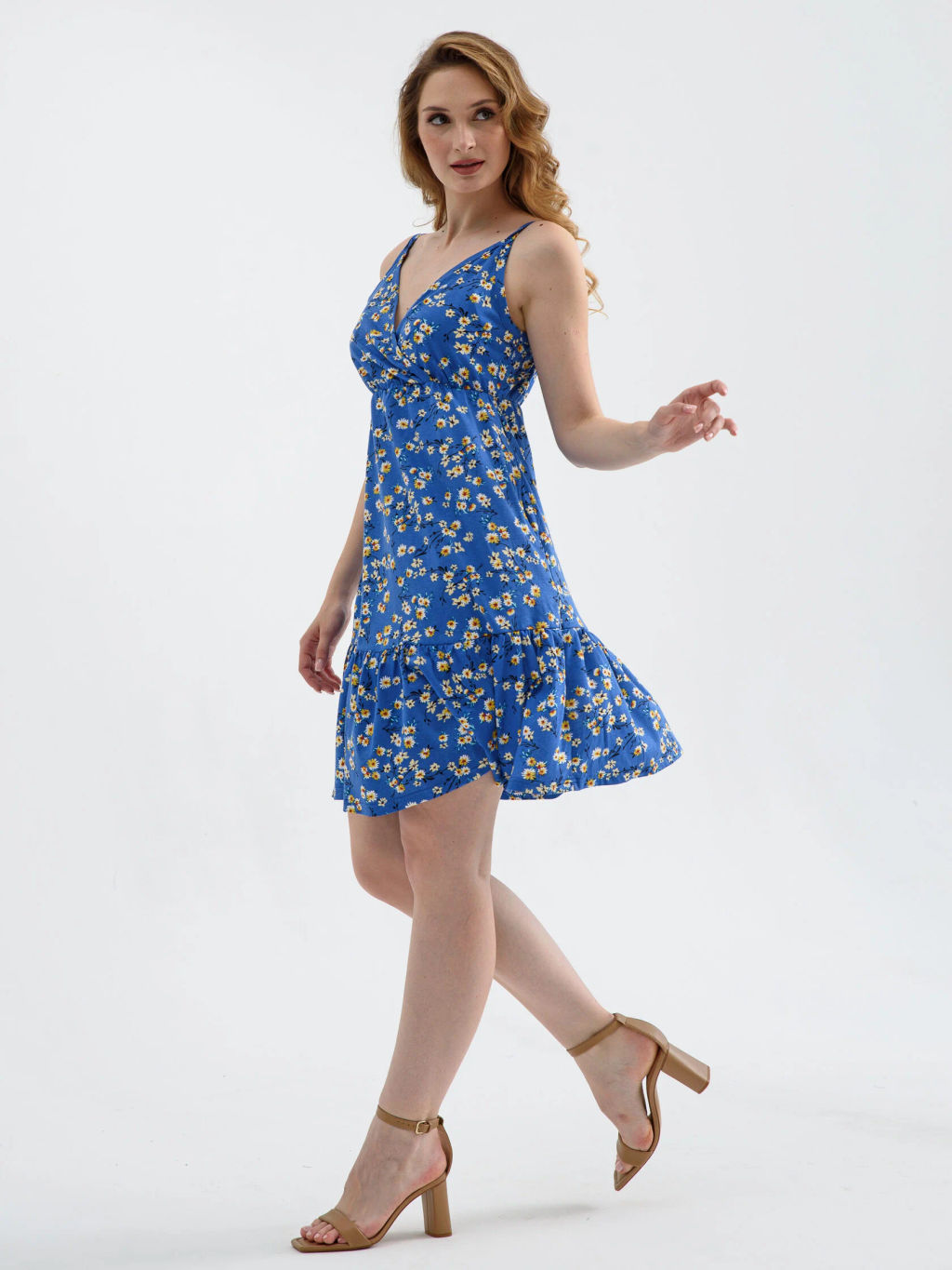 Сарафан Оптима Сиеста хлопок синий фото 26