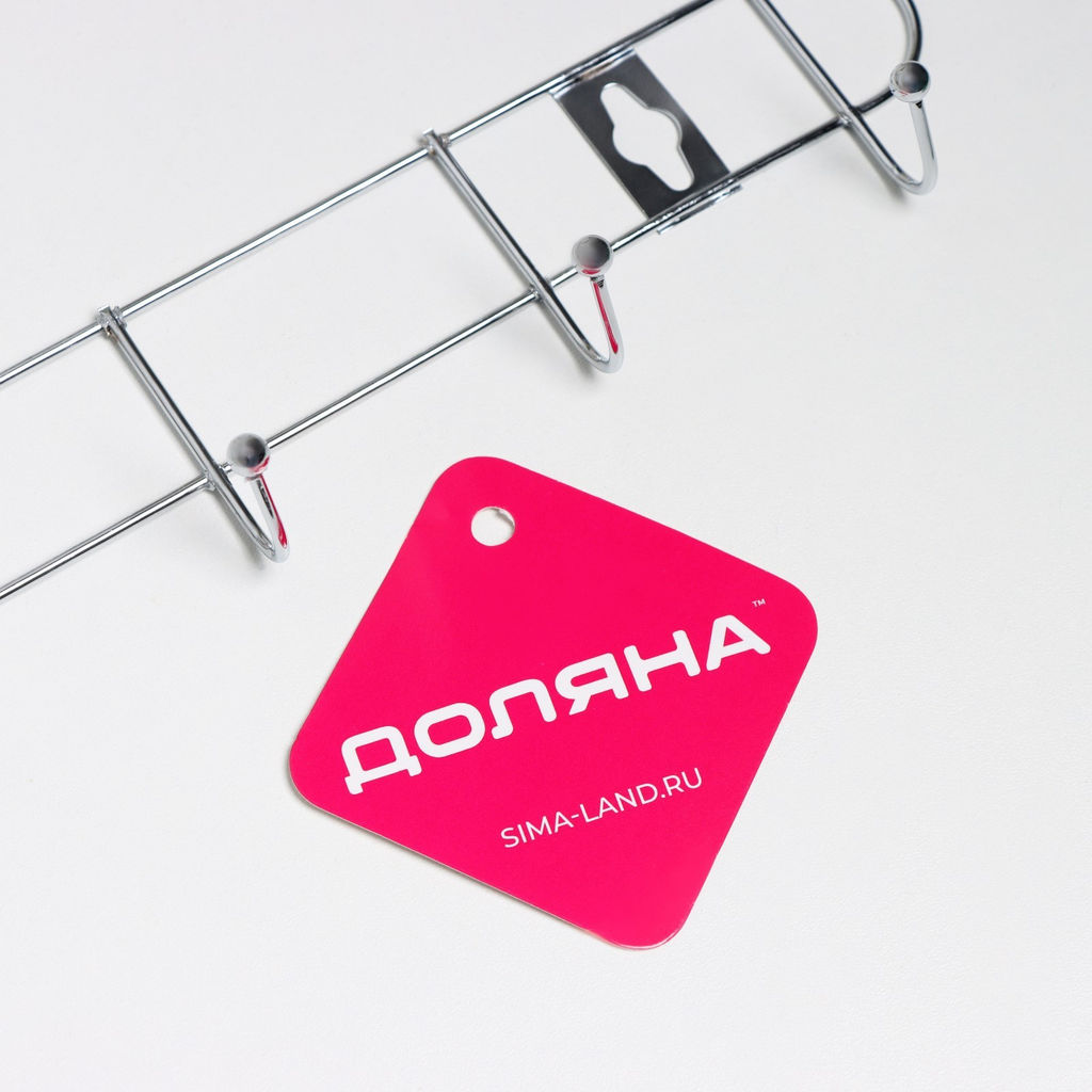 _Вешалка на 8 крючков 46*3*6 см, арт. 131453 - Рыжий кот фото 4