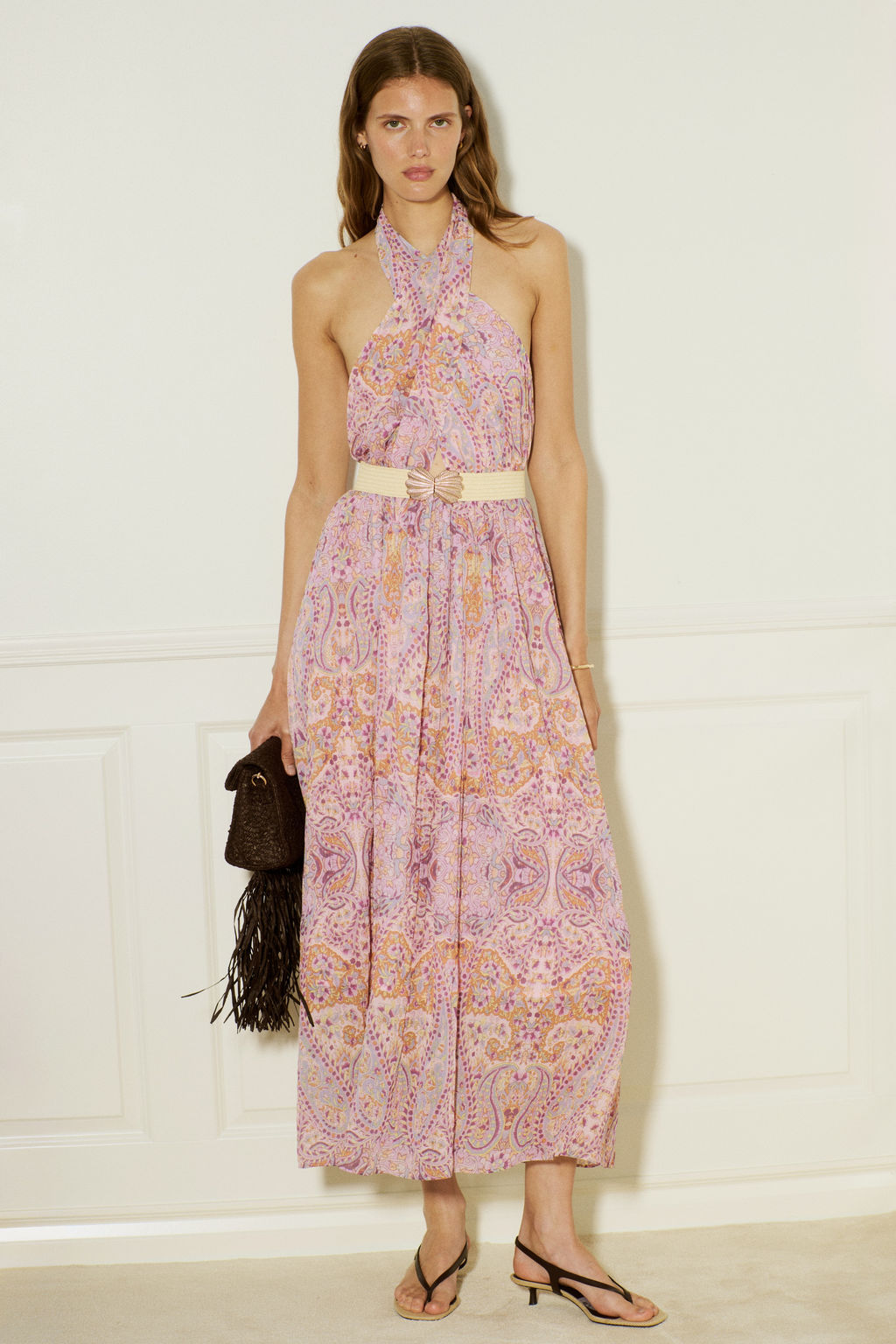 Vestido halter con cintur?n - H&m фото 5