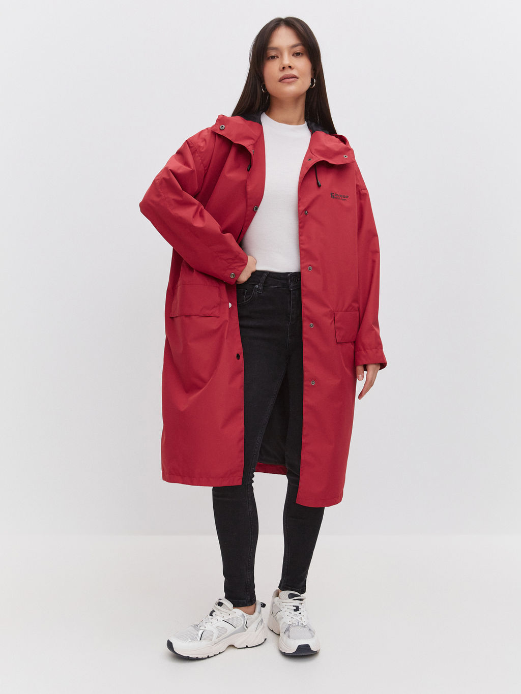 Плащ женский OVERSIZE 24271-465 черный - Avese фото 17