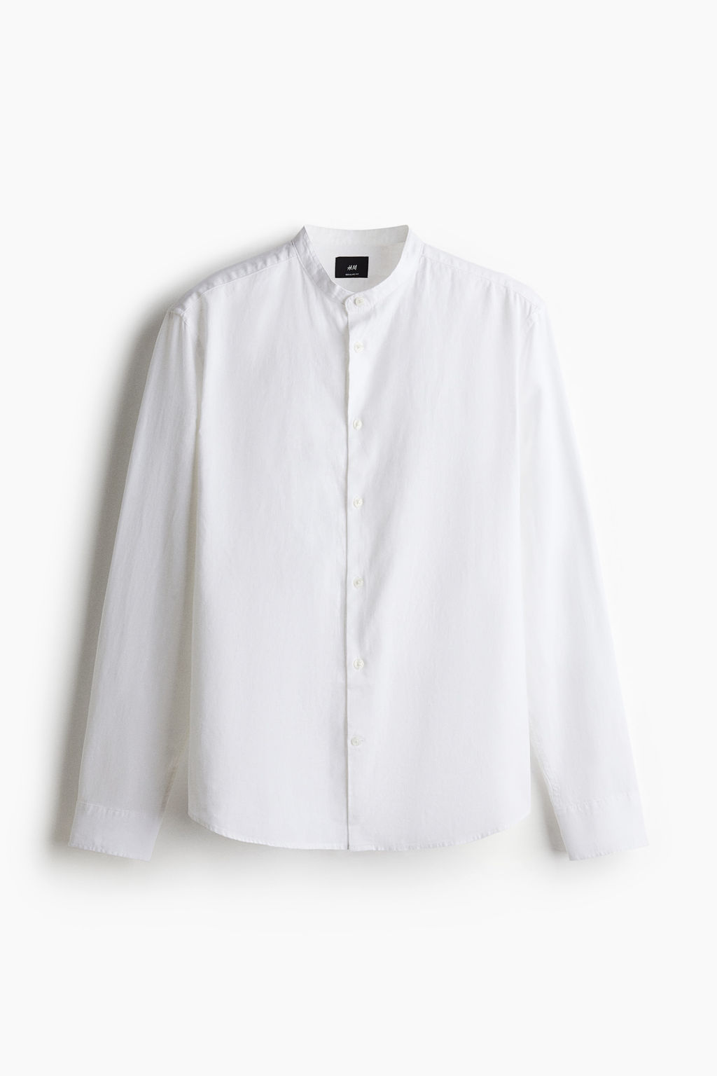 Camisa en mezcla de lino Regular Fit