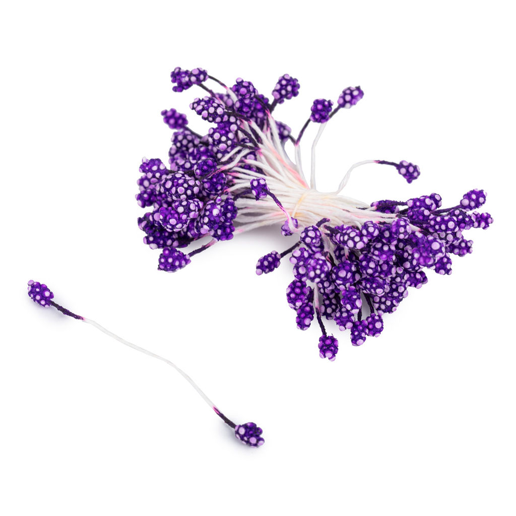 Blumentag Тычинки для искусственных цветов TIC/F-3 10 х 85 шт фиолетовый/purple  фото 4