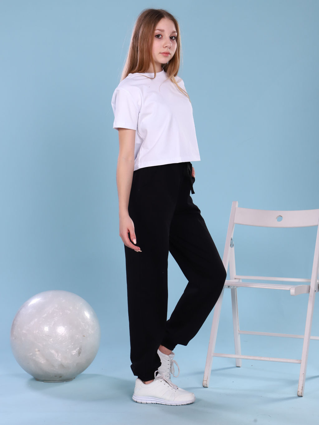 Брюки Бой Т черный - Ладошки фото 14