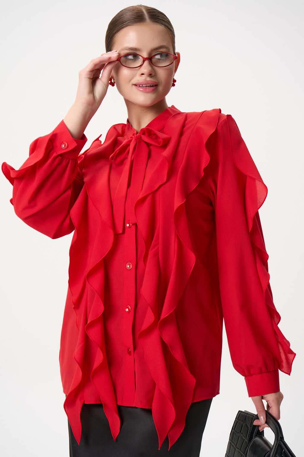 Рубашка Кристл (красный) - Эльза фото 7