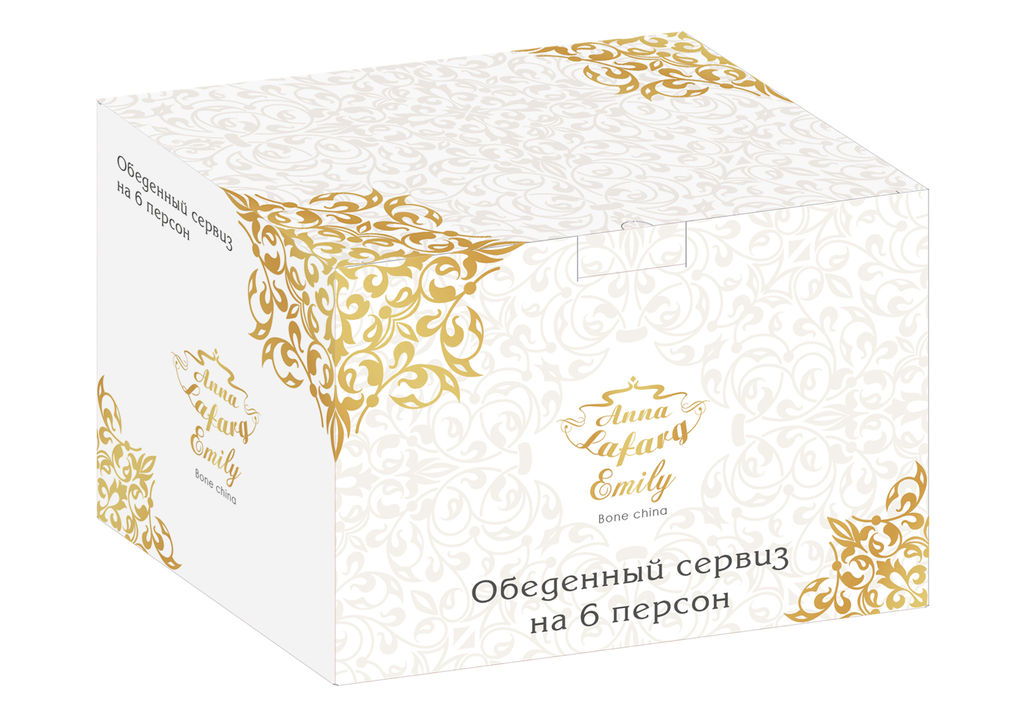 Обеденный сервиз Серебряное кружево, 6 персон, 27 предметов - Anna lafarg emily фото 11