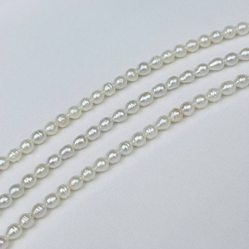 Бусины для украшений из белого Жемчуга 39 см