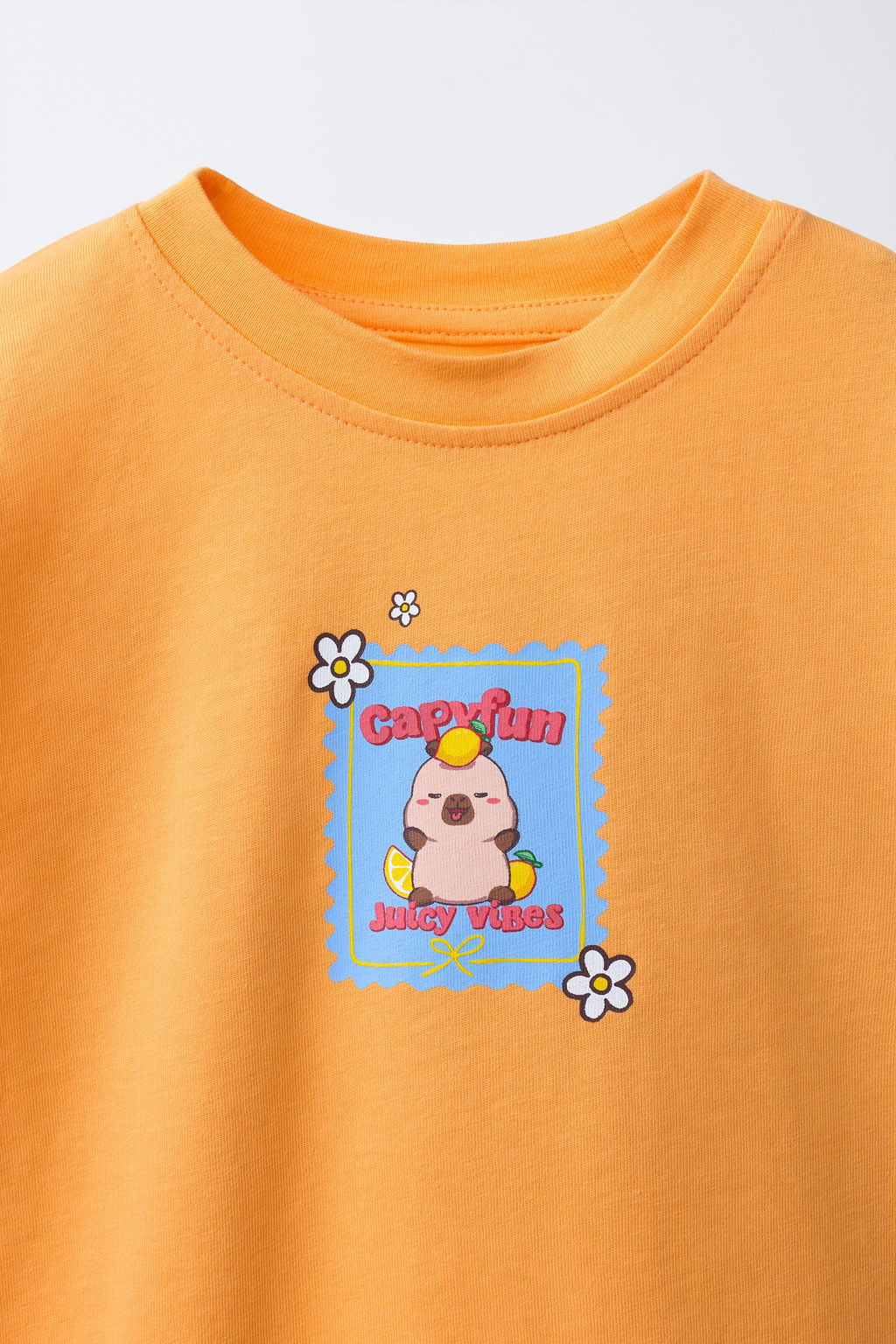 CAMISETA ESTAMPADA CAPIBARA CAPYFUN  / Naranja - Zara фото 5