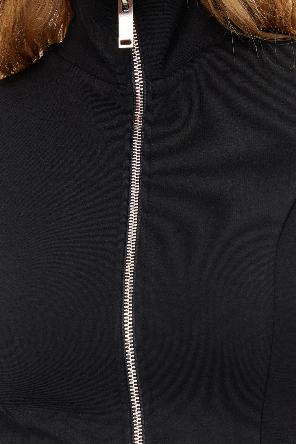 Vizon Dik Yaka Fermuarl? Fitted/Vucuda Oturan Esnek Orme Bluz TWOSS24BZ00070 - Trendyolmilla фото 12