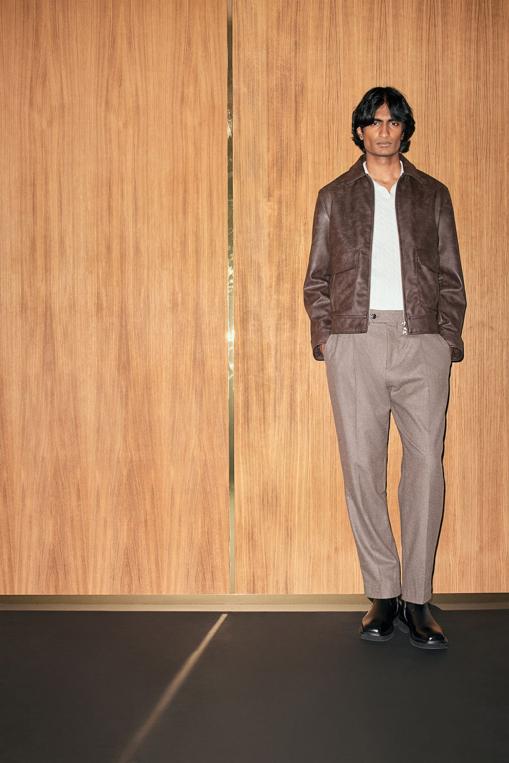 Polo en punto trenzado Regular Fit - H&m фото 2