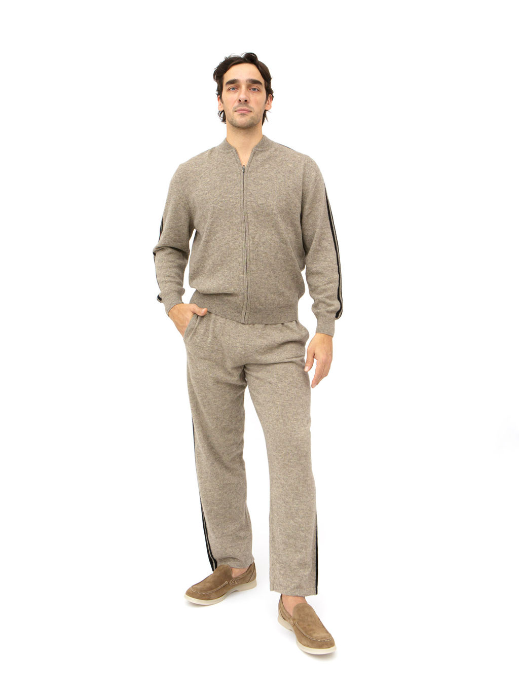 Брюки из пуха яка 05121 серые