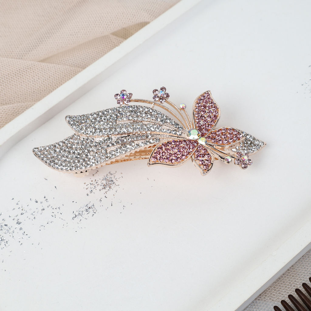 Заколка-автомат Бабочка / N3258-11 /уп 12/ - ГалеонТрейд фото 5