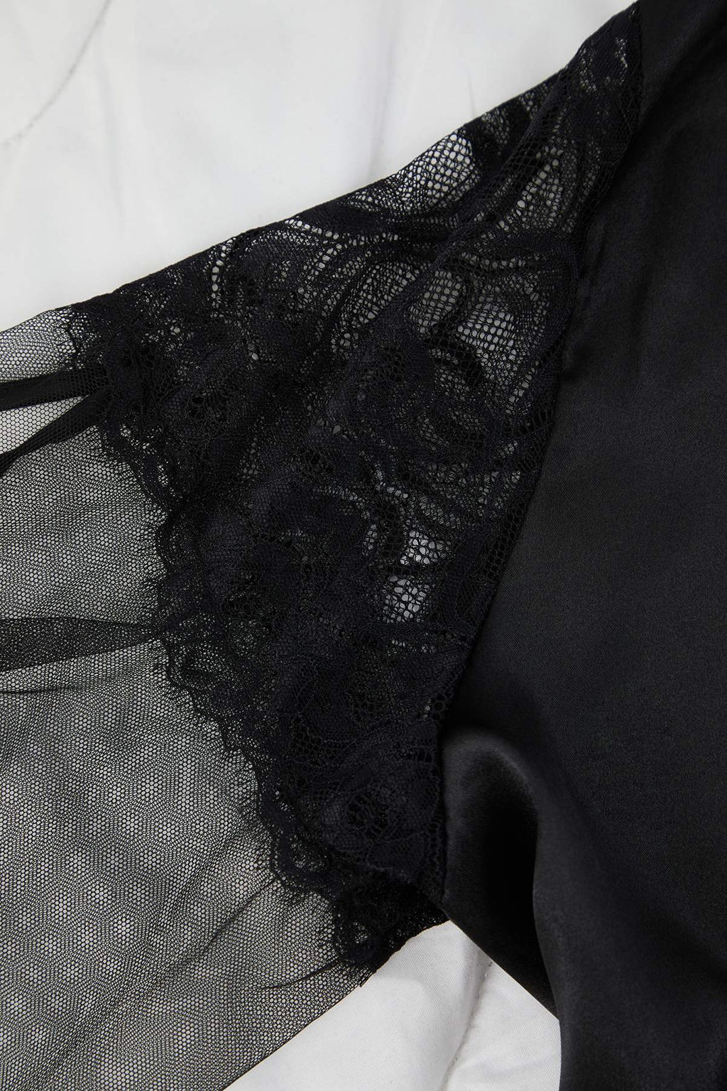 Siyah 3lu Ceyiz Set Saten Dokuma Pijama Tak?m? THMAW26PT00199