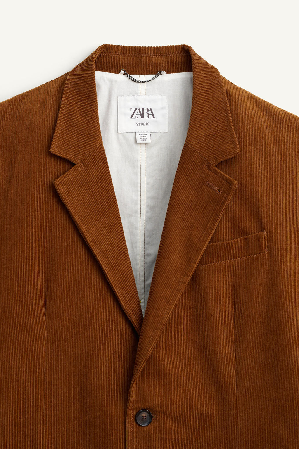 LIMITED EDITION RELAXED FIT CORDUROY SUIT BLAZER - Zara фото 8