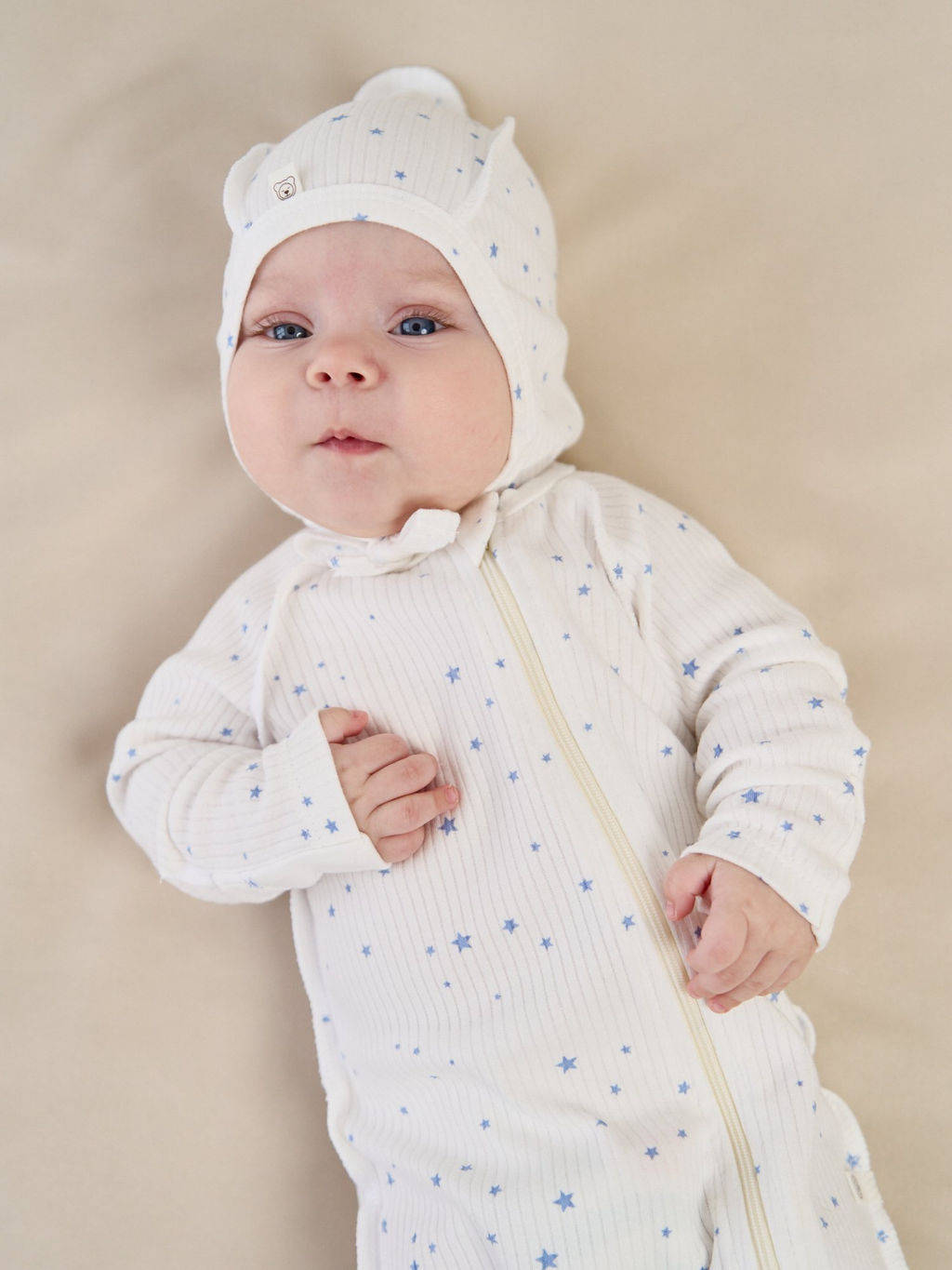 Слип с закрытой ножкой Голубые звезды 0+ - Bungly фото 4