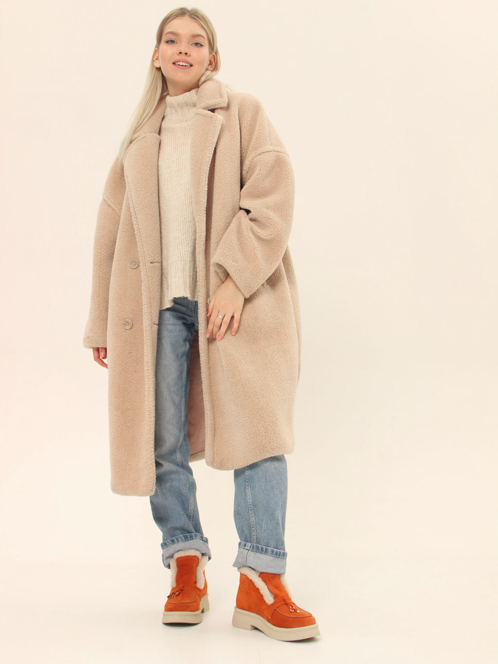 Ботинки EDART 307.florida be.мандарин замша/шерсть - Ed'art фото 21