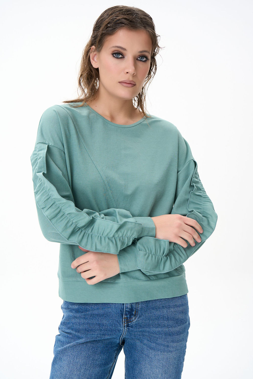 Свитшот Ния (шалфей) - Эльза фото 4