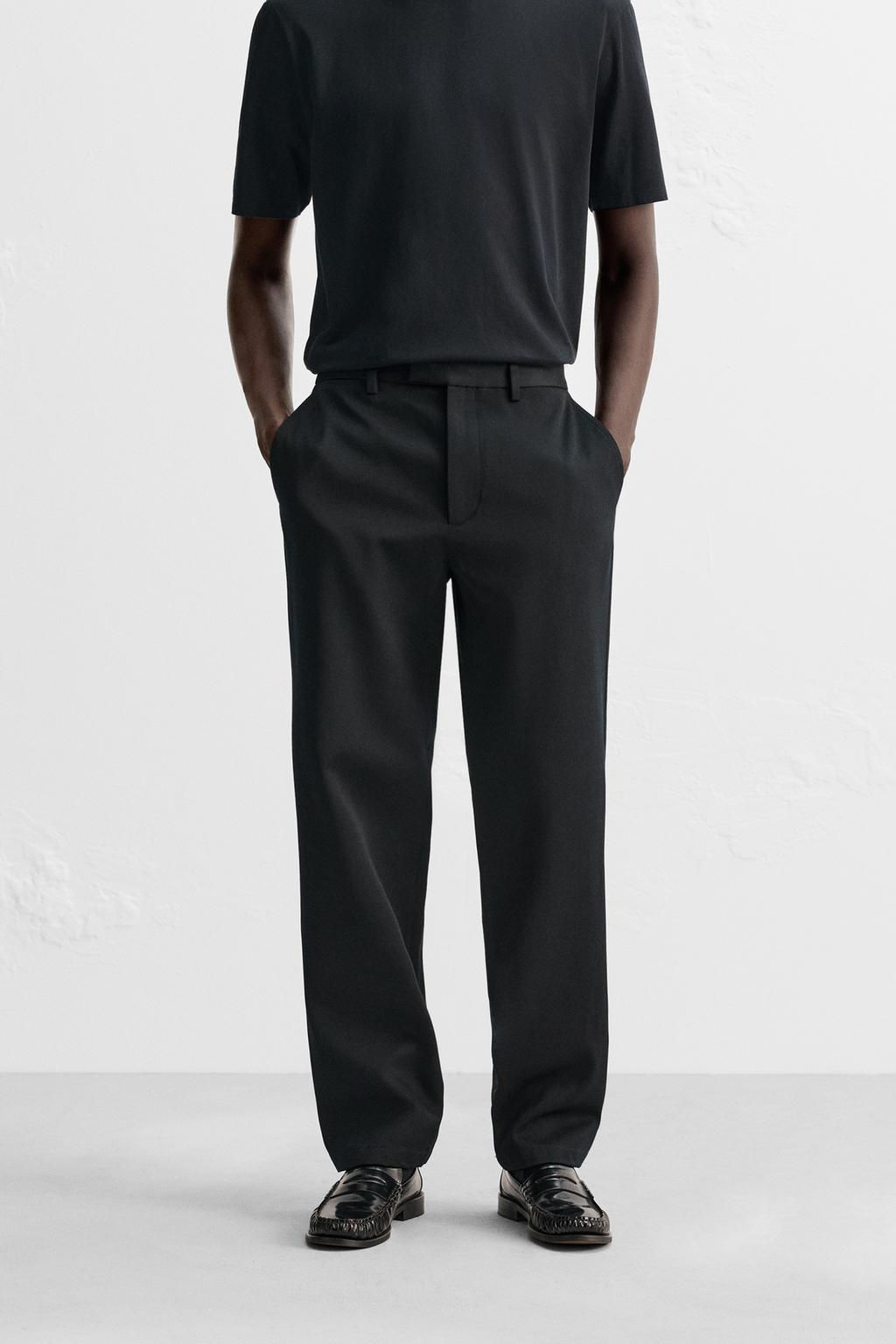 COTTON - WOOL TROUSERS - Zara фото 12