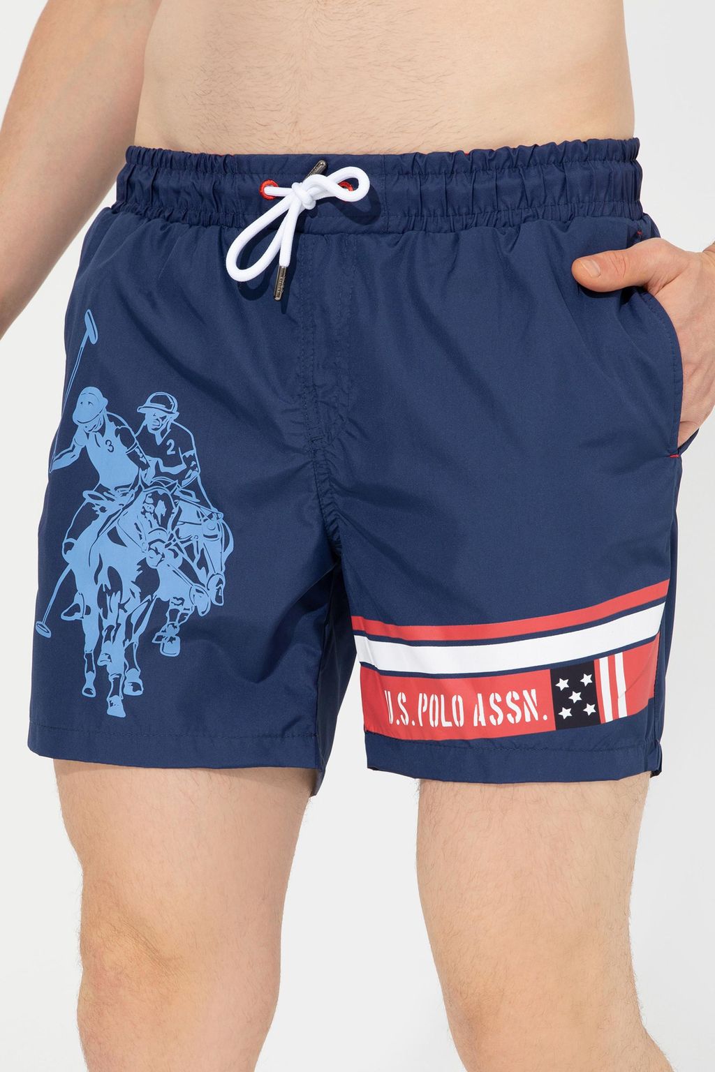 U. S. Polo Assn Мужские темно-синие шорты для плавания - U.s. polo assn фото 2