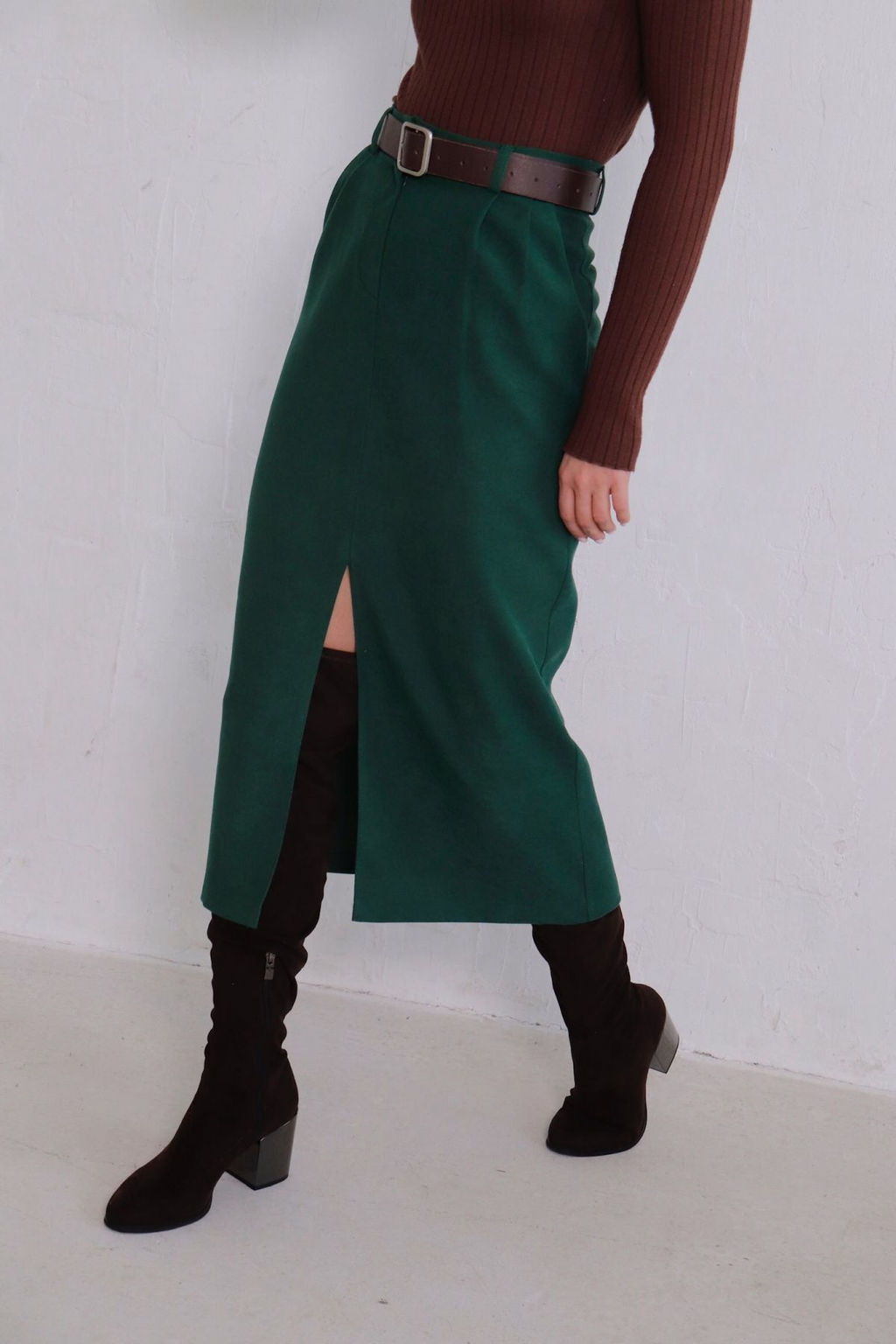 Юбка миди-макси с разрезом спереди - Martichelli фото 2