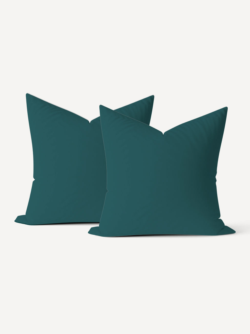 Комплект наволочек поплин гладкокрашенный без молнии - Океанический 70х70