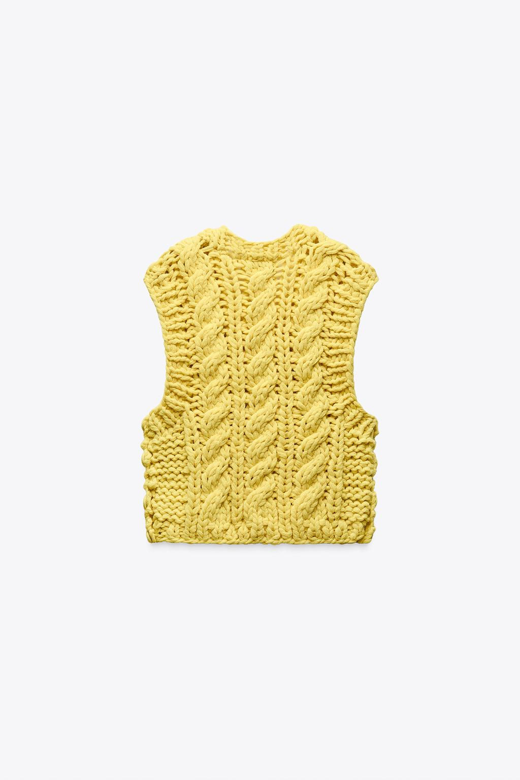 THICK KNIT WAISTCOAT - Zara фото 10