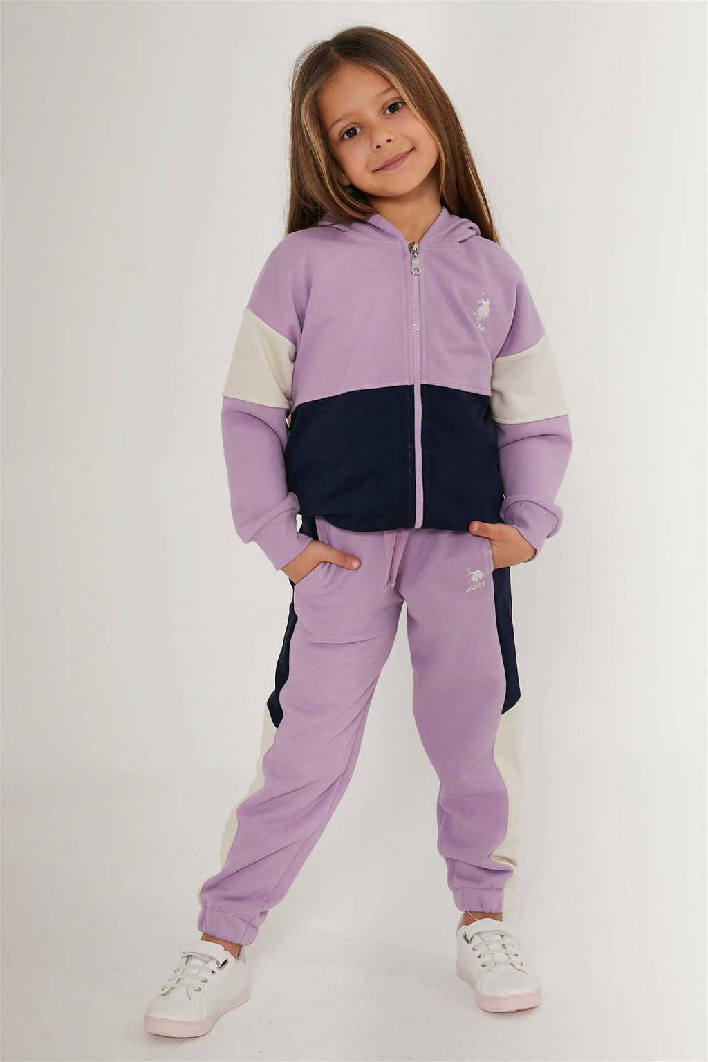 U. S. Polo Assn Пудровый пижамный комплект для девочки - U.s. polo assn фото 8