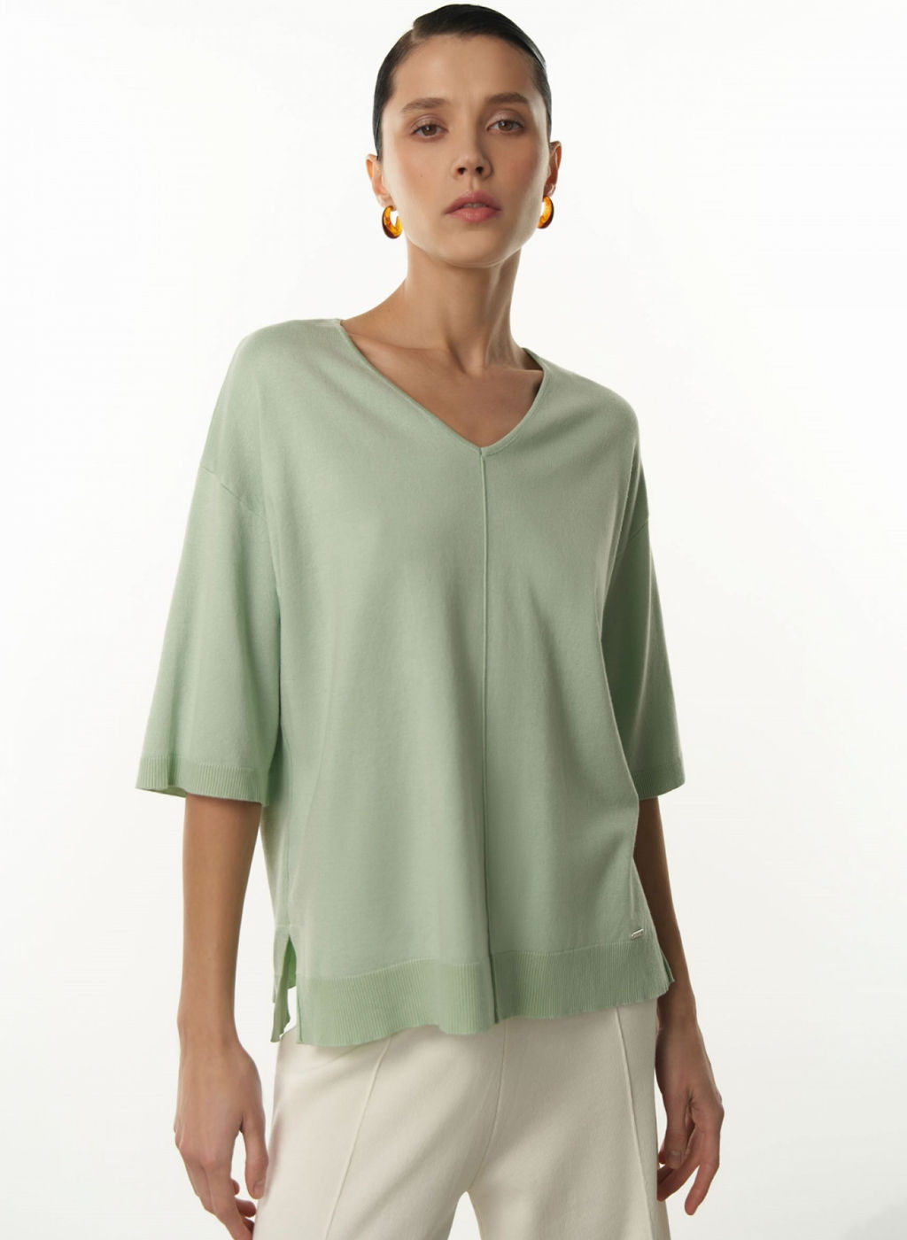 Conso/KJS 230717 - mint Джемпер женский