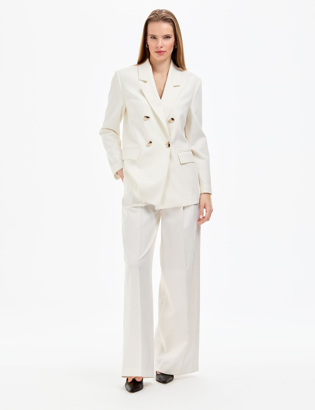 Ekru Comfort Fit Ceket