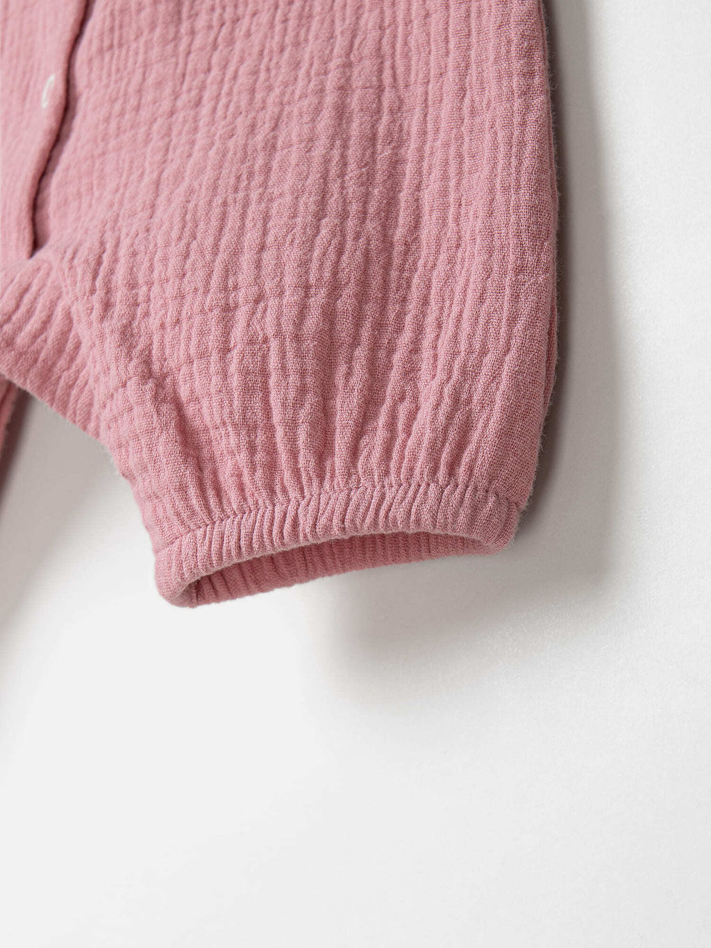 Ромпер муслиновый с рукавом-фонариком "Сакура" 0+