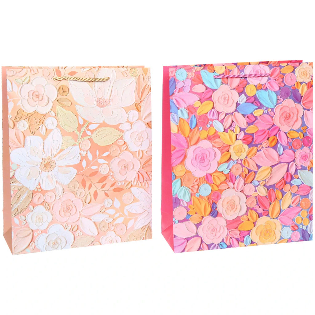 Пакет подарочный "Луговые цветы" 32*26*10 см