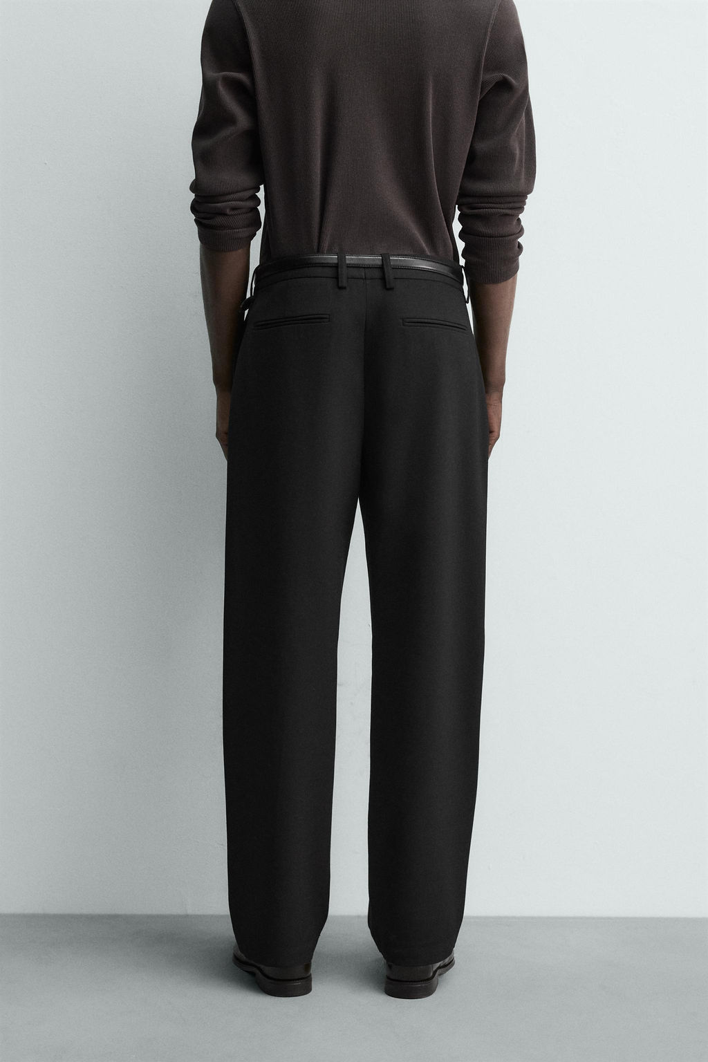 WOOL BLEND PLEATED TROUSERS - Zara фото 13