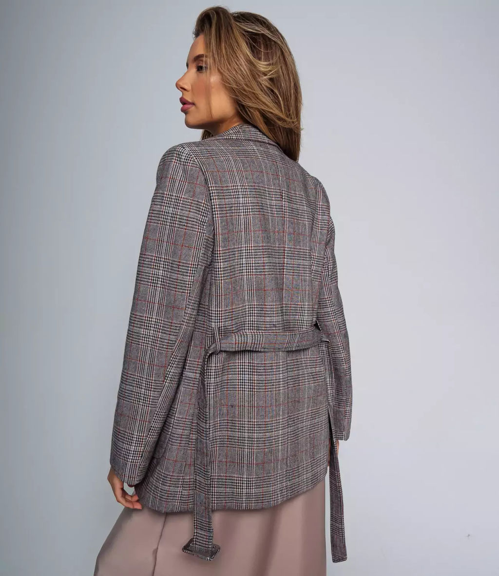 Пиджак #КТ1958 (1), серый