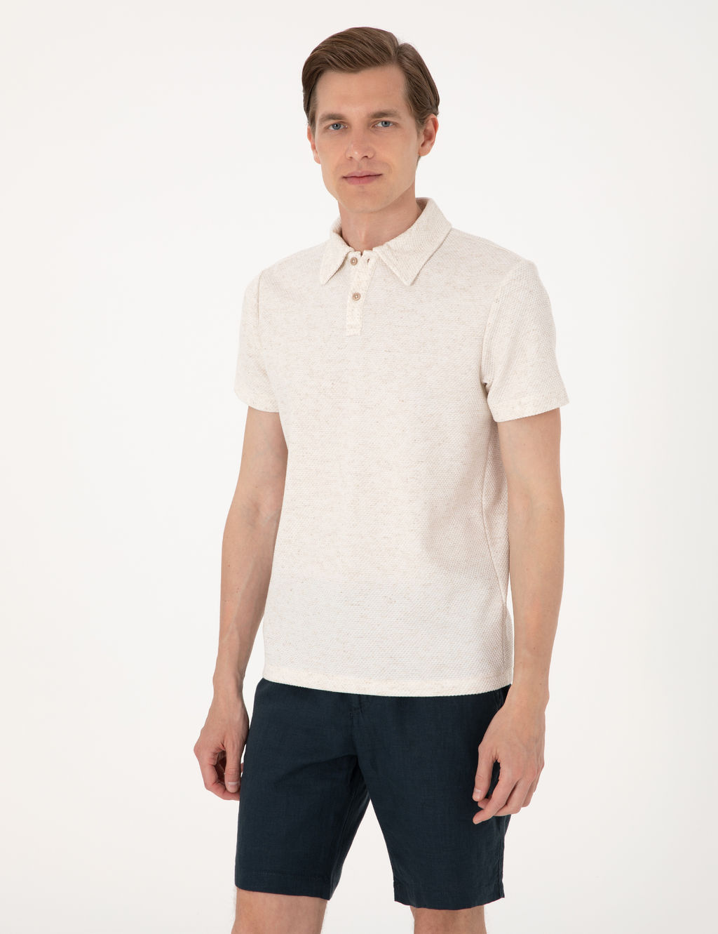 Bej Slim Fit Ti__rt