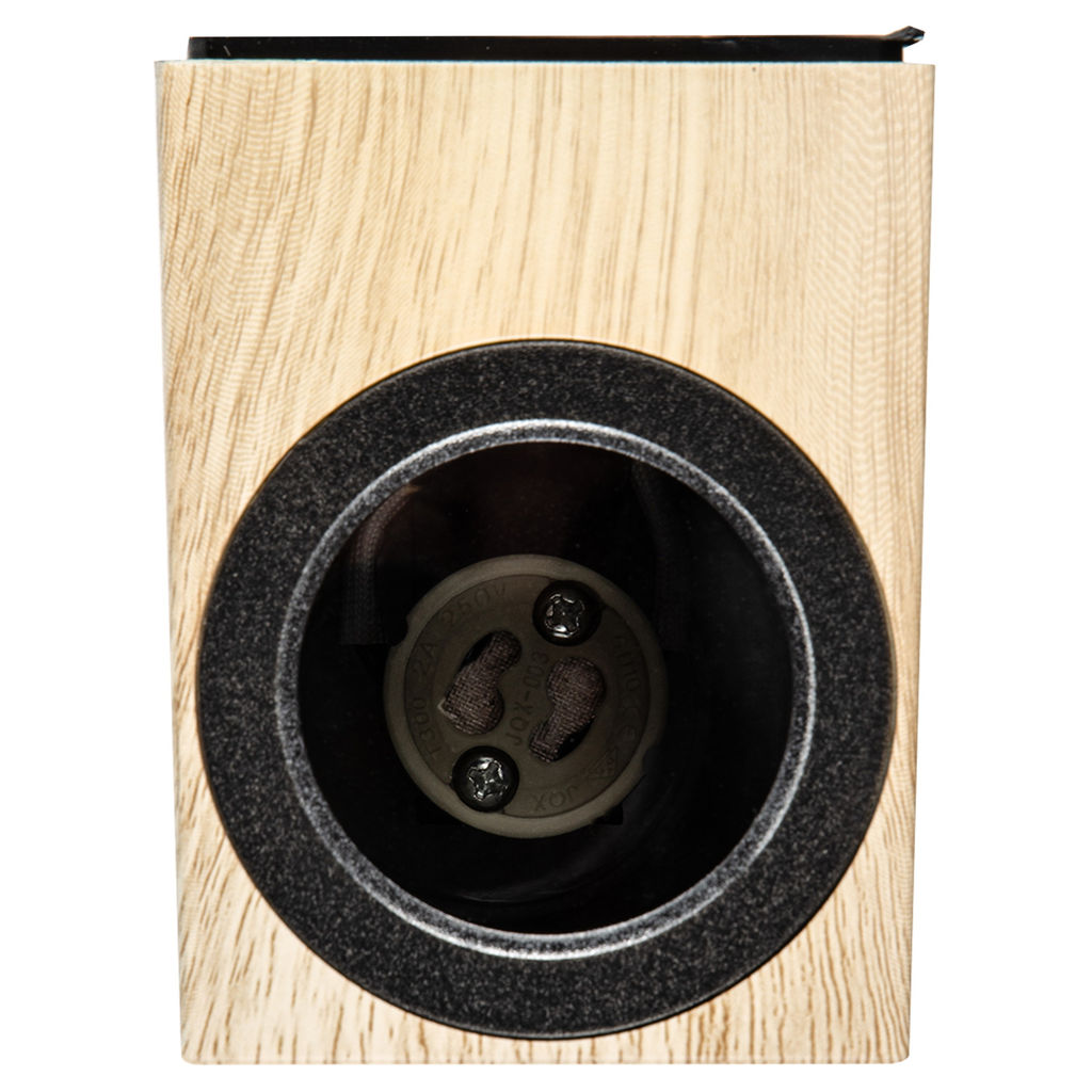 UUL-P42A 2х6W/GU10 IP65 PINE Светильник уличный, под две лампы GU10. Архитектурный накладной. Цвет корпуса сосна. TM Uniel