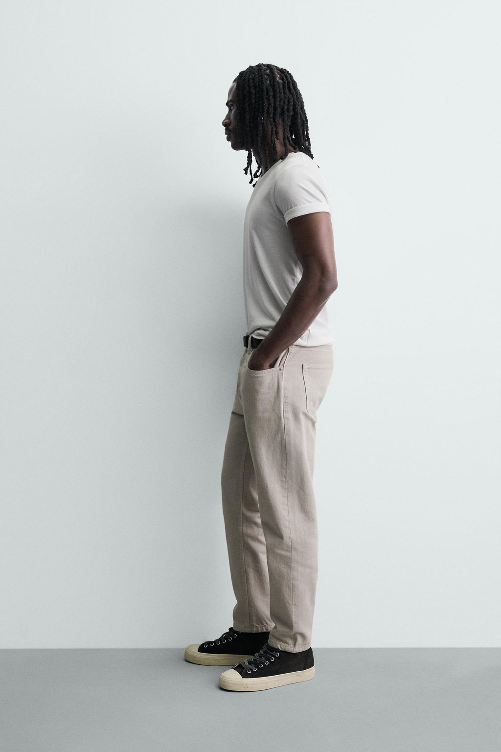 JEANS SLIM CROPPED FIT / Crudo - Zara фото 4