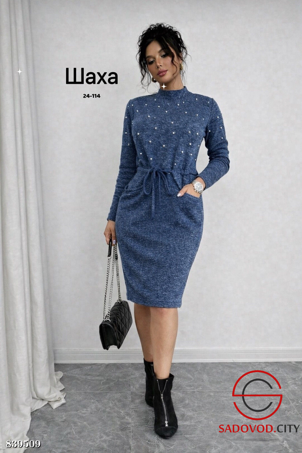 Платье женское с бусинами - Bruno фото 3