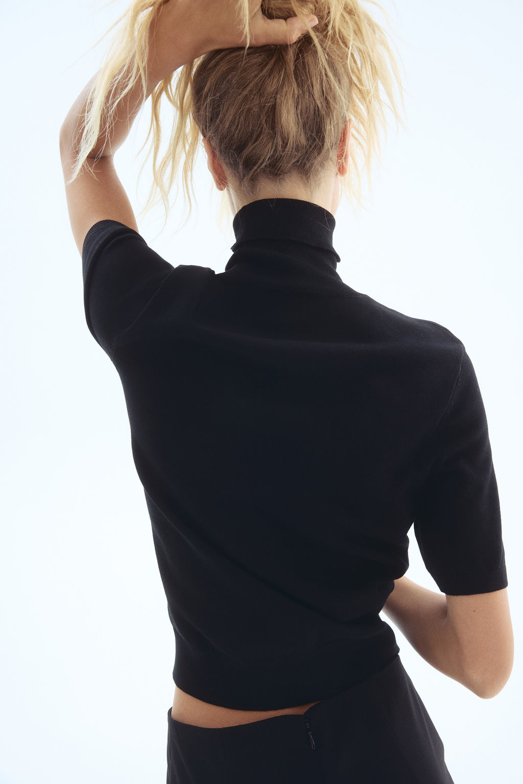 Top de cuello alto en punto fino - H&m фото 6
