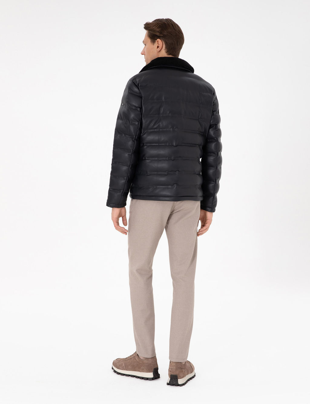 Bej Slim Fit Kanvas Pantolon