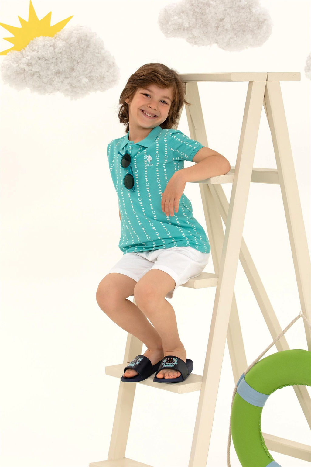 Мятно-зеленая футболка-поло для мальчика Неожиданная скидка в корзине - U.s. polo assn фото 2